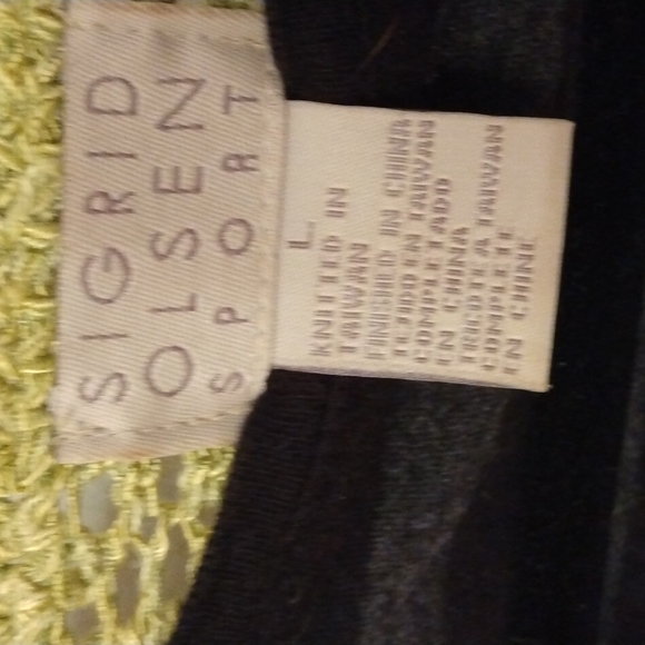 Sigrid Olsen Crochet Silk Sweater ~ Lrg - Picture 2 of 7